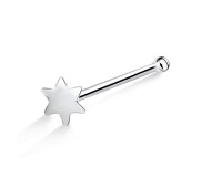 Star Silver Bone Nose Stud NSKD-98